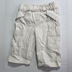 Banana Republic BR Baby Off White Beige Cargo Long Shorts  12-18months